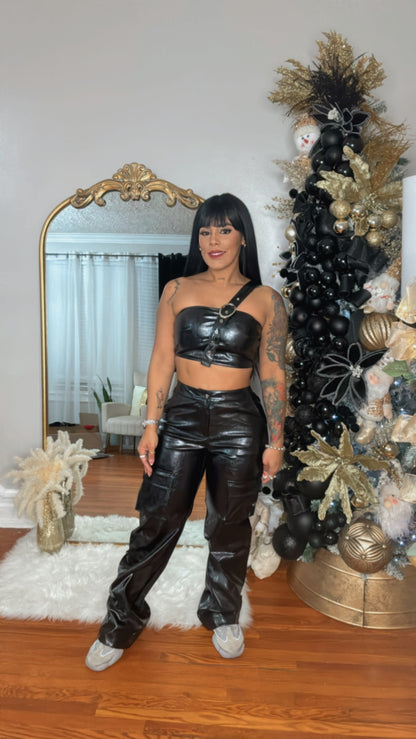 Ana Leather Pants Sets